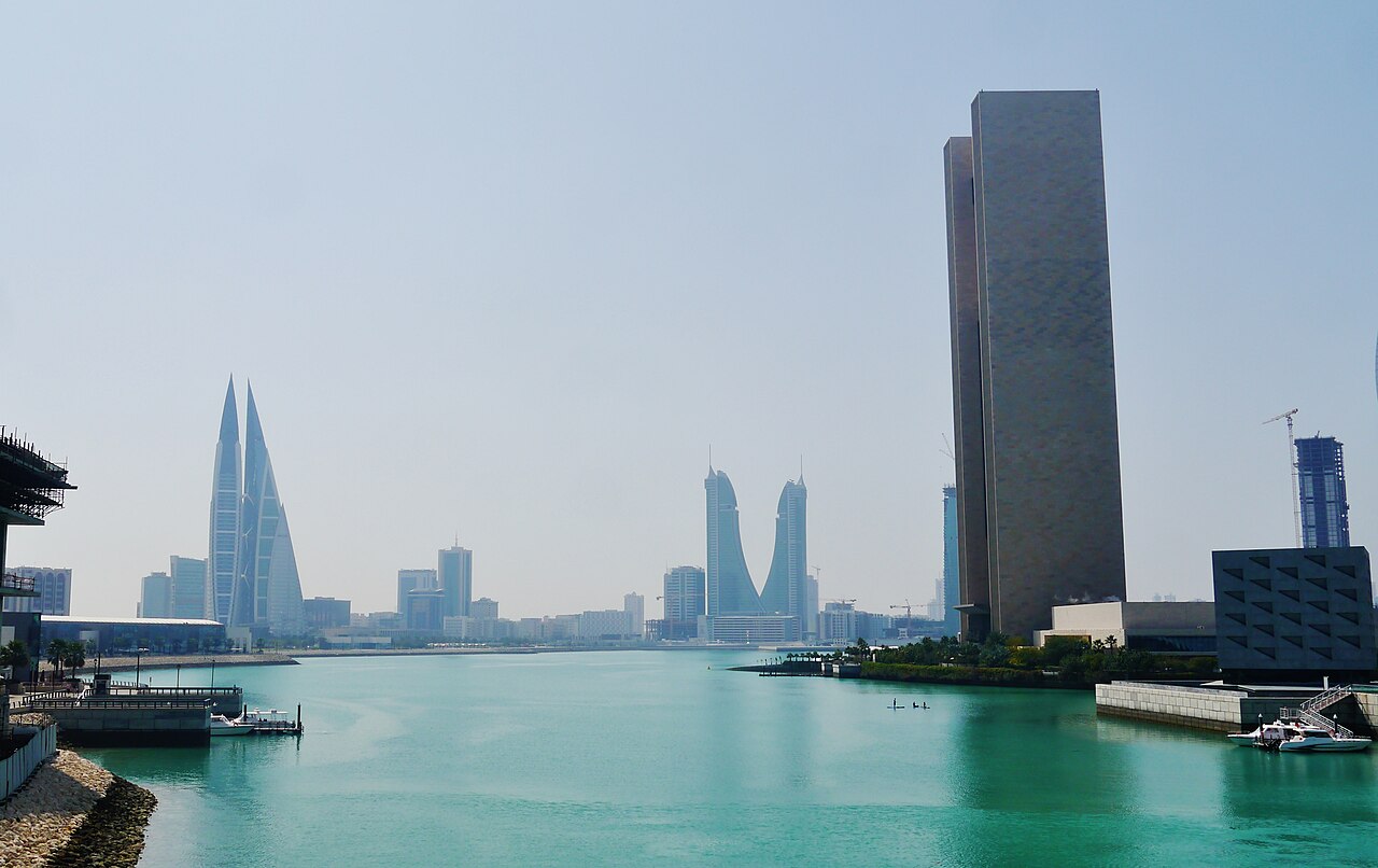 Manama skyline across the Bahrain Bay waterfront